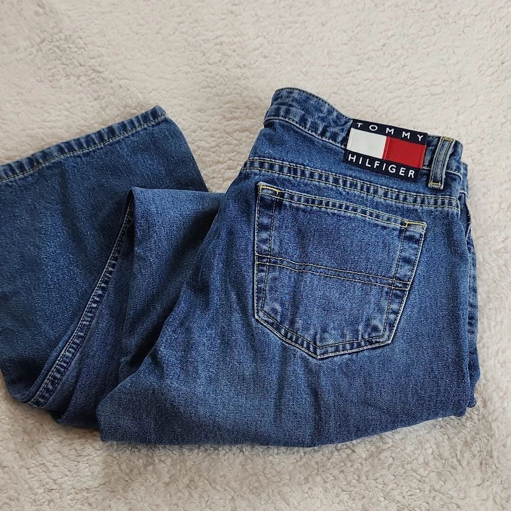 Classic Blue Denim Jeans Tommy Hilfiger 9 90s - Picture 7 of 7